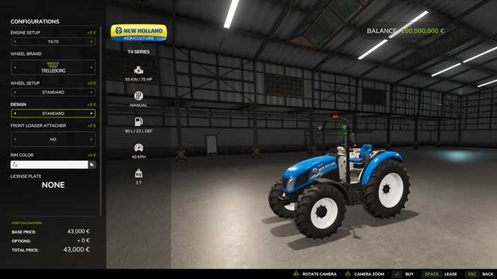 New Holland T4 Series V1.0