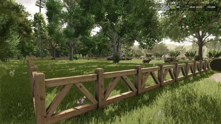 Small Sheep & Goat Pasture With Wooden Fence V1.0