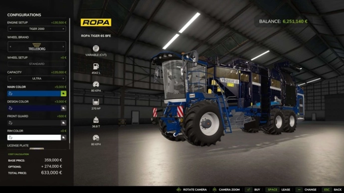 Ropa Tiger 6S Big Field Edition V1.0.0.1