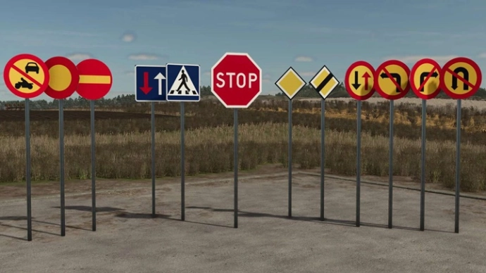 Placeable Swedish Road Sign Pack V1.0