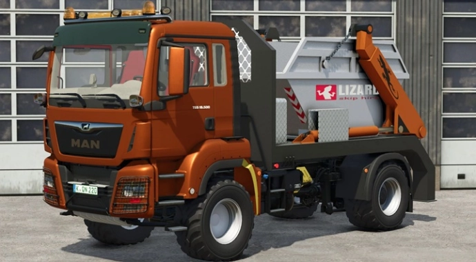 MAN TGS 18.500 Skip Loader Truck V1.0