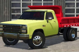 Грузовик для перевозки строительных материалов Dodge Ram 3500 HD Dump Truck V1.0, 1991 года выпуска Грузовик для перевозки строительных материалов Dodge Ram 3500 HD Dump Truck V1.0